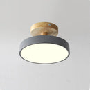 Axya Nordic Wood Ceiling Light - Modern Macaroon Design