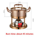 Axya 304 Stainless Steel One Pot Gas Stove Hot Pot - Portable Mini Commercial Outdoor Dual Hotpot