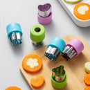 Axyaa Vegetable Cutter Set: Fun Shapes for Kids' Food Baking