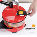 Axyaa Hand-Cranked Meat Grinder & Dumpling Maker with Vegetable Chop and Mincing Functions