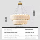 Axyaa Glass Leaf Chandelier: Custom LED Gold Luxury Pendant Light