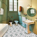 Axyaa Vinyl Non-Slip Floor Tile Sticker Waterproof 20cm x 20cm