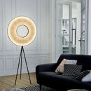 Axyaa Fabric Art Floor Lamp LED Desk Light for Bedroom Living Room Decor