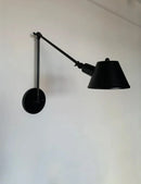 Axyaa Vintage Rustic Iron Wall Sconce Lighting - Black Arm Wall Lights E27 Led