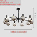 Axyaa Nordic Mocha Pendant Lights: Modern Molecular Design for Luxury Decor