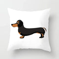 Axyaa Dachshund Cushion Cover 45x45cm Cute Dog Puppy Throw Pillow Cases