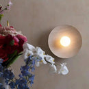 Axyaa Resin Round LED Wall Sconce Japanese Style Wandlamp