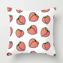 Peachy Pink Pattern Cushion Cover 45X45CM for Sofa Decor by Axyaa