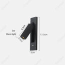Axyaa LED Warm Light Strip Wall Lamp with Adjustable Spotlight Angle for Study Bedroom