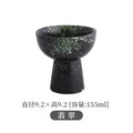Axyaa Tall Feet Snack Bowl - Retro Ceramic Dessert Plate for Restaurant Tableware