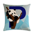 Axyaa Animal Print Linen Pillowcase Set