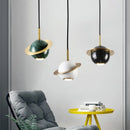 Axyaa Marble Pendant Lamp: Stylish Hanging Chandelier for Various Settings