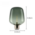 Axyaa Glass LED Desk Lamp for Modern Living Room and Bedroom