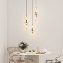 Axyaa LED Acrylic Bedside Pendant Lights, Bedroom Hanging Lamp Chandelier for Home Decor