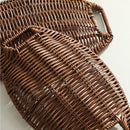 Axyaa Rattan Snacks Tray for Home Kitchen Storage and Serving