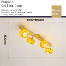 Axyaa Nordic Pumpkin Chandelier & Table Lamps Set for Modern Living Room Décor