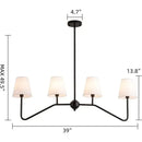 Axyaa Industrial Style Chandelier Ceiling Light for Living Room, Bedroom, and Restaurant.