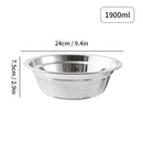 Axyaa Stainless Steel Salad Bowls | Large Capacity Food Containers | Kitchen Tableware