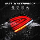 Axyaa Taillights for Toyota Vios 08-13 Brake Reverse Turn Signal Lamp Car Accessories