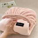 Axyaa Flannel Velvet Fitted Sheet: Cozy & Soft Bedding for Winter