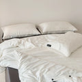 Axyaa Jacquard Eucalyptus & Cotton 3pcs Duvet Cover Set - High Quality