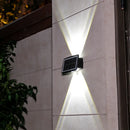 Axyaa Solar Wall Lamp - Outdoor Waterproof Up/Down Lighting for Garden, Porch, Balcony