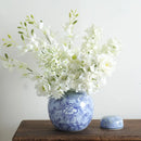 Axyaa Blue & White Porcelain Pomegranate Vase - High-end Ceramic Home Decor