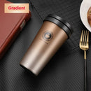 Axyaa Insulated Stainless Steel Travel Coffee Tumbler with Handle and Leak-Proof Lid