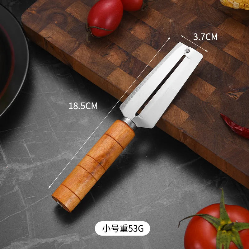 Axyaa Stainless Steel Pineapple & Sugarcane Peeler Cutter Knife - Kitchen Fruit Tool