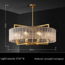 Axyaa Nordic Luxury Glass LED Pendant Chandelier for Modern Living Room & Restaurant