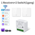 Axyaa Smart WiFi Switch Receiver with RF433MHz Wireless Panel Switch for Home Appliances