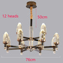 Axyaa Crystal Chandelier Pendant Light for Luxury Living & Dining Room