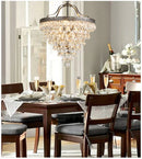 Axyaa Water Droplet Crystal Chandelier for Various Indoor Spaces