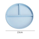 Axyaa Wheat Straw Three-compartment Dinner Plate - Microwave Safe Multipurpose Kitchen Tray