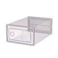 Axyaa Thickened Foldable Shoe Box, Stackable Dustproof Organizer for Living Room Storage