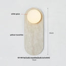 Axyaa White Glass LED Wall Sconce, Modern Nordic Stair Light Fixture