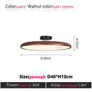 Axyaa LED Wood Grain Bedroom Ceiling Lamp | Modern Eye Protection Room Light