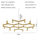 Axyaa Metal Pendant Chandelier: Modern Luxury G9 LED Lighting Fixture