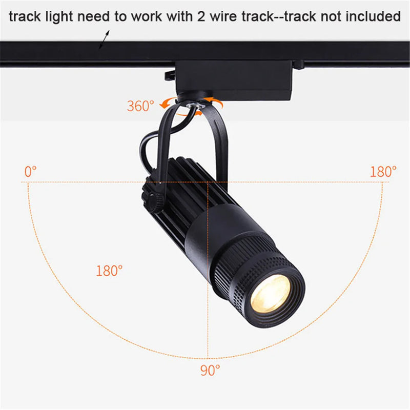 Axyaa Wireless Control Dimmable Track Spotlights with 4 Aperture Dimming