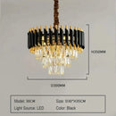 Axyaa Modern Crystal Ceiling Chandelier LED Pendant Light for Living Room Dining Bedroom