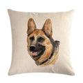 Axyaa Cute Puppy Head Linen Pillow Case 45*45cm