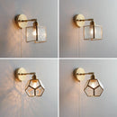 Axyaa Glass LED Wall Lamp for Shower Living Room Kitchen Bathroom Above Mirror