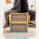 Xl Clothes Storage Box Organizer with Lid, Wheels & Stackable Design by Axyaa