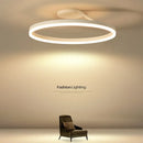 Axyaa Nordic Minimalism LED Ceiling Chandelier Aluminum Bedroom Light