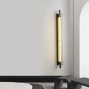 Axyaa Modern Black Glass Wall Lamp - Minimalist Bedroom Bedside Lighting