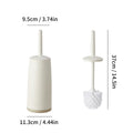 Axyaa Soft Bristle Toilet Brush with Splash Proof Handle and Base