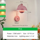 Axyaa Minimalist Mushroom LED Wall Sconce Light for Hotel Aisle and Corridor
