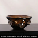 Axyaa Art Glass Coffee Vase: Modern Luxury Living Room Decor with Hydroponic Flower Device