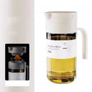 Axyaa Glass Oil Bottle Automatic Opening Closing Leak-proof Seasoning Pot