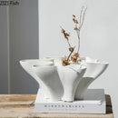 Axyaa Ceramic Art Vase Hydroponic Flower Arrangement Decorative Crafts